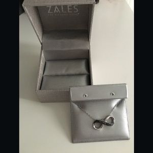 Zales Black Diamond Accent Infinity Necklace - 16”